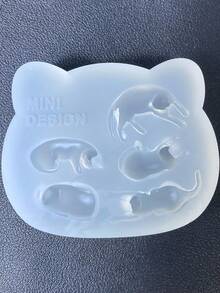 3D猫咪树脂浇铸模具、硅胶模具配件、树脂液体模具、树脂钥匙扣硅胶模具、树脂模具 - 矽膠 - 查看 3