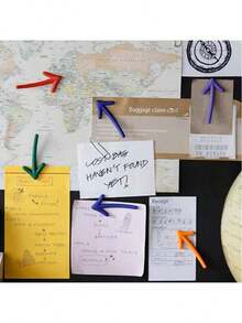 箭头冰箱贴纸，DIY文具贴纸，卡通风格可爱创意，趣味十足，防水，糖果贴纸，手机贴纸，可用于日记装饰、拼贴材料、剪贴簿、子弹笔记、笔记本、手工艺品、水瓶、吉他、滑板、自行车、摩托车、头盔、行李箱、手机和电脑。