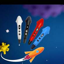 3D Printing Fighter Pen Set Doodle Printer Drawing 12 Colours PLA Filament Stencil Book + Project Guide, And Usb Charger Cable - Multicolor - View 3