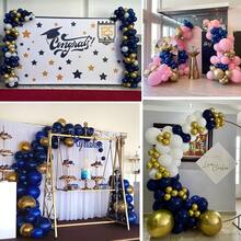 50/100pcs 10 Inch Blue Latex Round Balloons, Including Navy Blue, Sky Blue, Light Blue, Suitable For Birthday Party, Wedding, Anniversary, Graduation, Bridal Shower, Theme Party, Room Decoration, Outdoor Decoration - Blue - View 5