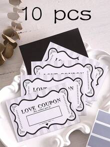 10张/20张刮刮乐爱情券，DIY情人节爱情券，DIY浪漫情侣约会刮刮卡，夜晚卡，送给妻子、丈夫的情侣礼物，结婚纪念日，母亲节