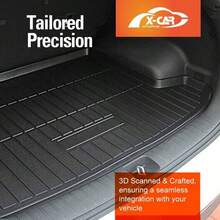 Boot Liner Compatible With Hyundai Tucson TL Series 20152021 Heavy Duty Cargo Mat Luggage Tray - màu đen - Xem 5