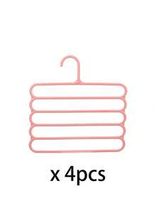 10件装/5件装/4件装/2件装/1件装衣柜收纳挂架，5层塑料围巾架，可选加厚耐用升级版，裤子/围巾/领带收纳架 - 彩色 - 查看 12