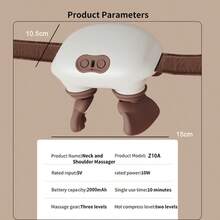 Pedicure-Style Back And Neck Massager, Kneading Massager, Electric Massager, Multiple Adjustable Modes, Kneading Design, High-Quality Materials, Deep Tissue Massage, Suitable For The Elderly And Both Men And Women, A Gift For Family Members On Special Occasions - Beige - View 13