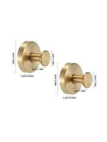 1pc Stainless Steel Vacuum Suction Cup Bathroom Hook, Multi-Purpose Over The Door Hook, Creative Small Adhesive Hook