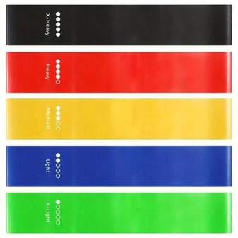 5条装弹力提臀带，女性臀部瑜伽带，健身配件，激活臀部肌肉