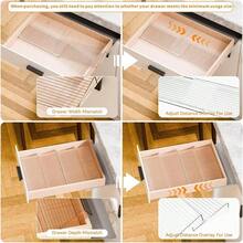 Yieach 4 Pack Adjustable Narrow Spice Rack For Drawer - Expandable From 9" To 17.7" - Acrylic Drawer Seasoning OrganizerTiered Clear Spice Tray For Spices Condiment Nail Polish And Jar Organization - Clear - View 4