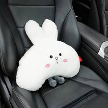 Cute Bunny Lumbar Support Pillow For Car Back Support CushionOffice Desk Chair White Bunny - WhiteBunnyWaistPillow1pcs - View 7