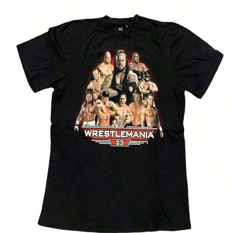 WWE Pro Wrestling Rhea Ripley Vintage Unisex T-Shirt - Black 7 - View 1