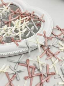 Làm nơ thủ công, Phụ kiện vật liệu tự làm, Đồ lót và ruy băng đồ lót, Phụ kiện nơ mini, Vật liệu tự làm thủ công, Đục lỗ bao bì, Trang trí hộp quà bánh - Nhiều màu - Xem 9