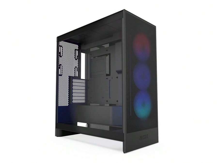 NZXT H7 Flow RGB (2024) Mid-Tower Case - All Black-CM-H72FB-R1 - màu đen - Xem 1