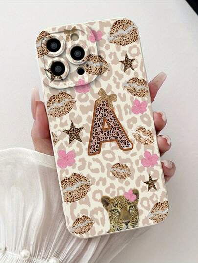 1pc Leopard Print Thick Shockproof Painted Phone Case Compatible With IPhone 17pro/17Air /17/17promax16/11/16pro/16plus/16promax/16e/15Promax/13/14/12/XS/XR/7G/8P, Compatible With Samsung Galaxy 11/12PSro/12/12X/13Pro/14Pro/15Pro/, Compatible With 10/9/Note9/12c/Note11pro/Note8Pro