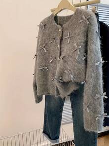 Women Sweaters - Màu xám đen - Xem 1