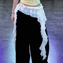 Flamenco Dance Ruffled Pants, Brand Flowing Tassel Layered Waist Accessory For Belly Dance - Multicolor - View 7