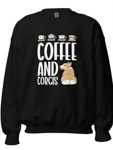 Corgi Sweatshirt, Corgi Sweater, Corgi Lover Sweatshirt, Corgi Dog Sweatshirt, Corgi Owner Sweatshirt, Corgi Lover Sweatshirt H2096,Autumn/Winter Hoodie Autumn Set - 款式30 - 查看 1