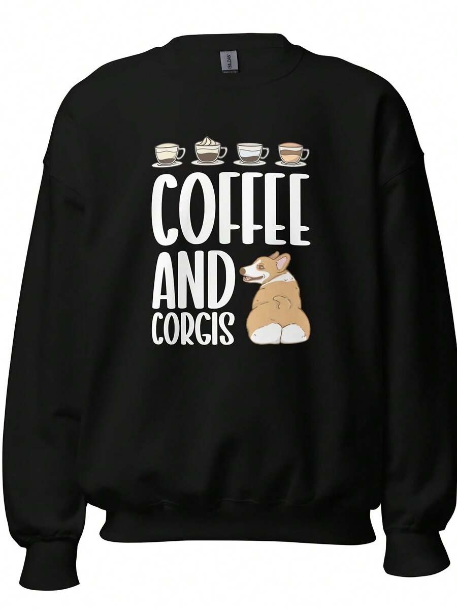Corgi Sweatshirt, Corgi Sweater, Corgi Lover Sweatshirt, Corgi Dog Sweatshirt, Corgi Owner Sweatshirt, Corgi Lover Sweatshirt H2096,Autumn/Winter Hoodie Autumn Set - 款式30 - 查看 1