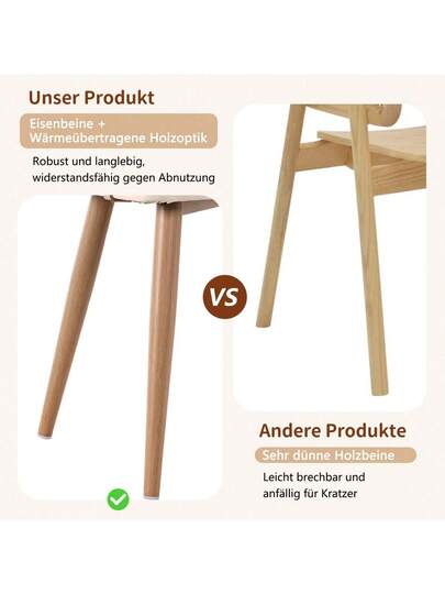 Dining Chairs, Chairs Rattan Backrest, PU Leather Seat Cushion, Com Tafel Breathable, Moderne Restaurants, Living Rooms Cafes view 10