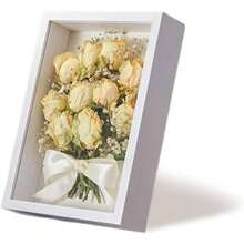 Sombra Box 6x8 Tablero artificial Box Marco Tabletop/Hanging Shadowbox para flores secas, manualidades, recursos, fotos, efectivo