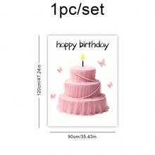 1 Set 2D Schmetterling 3-Lagen Kuchen Poster, Geburtstags Hintergrund Wandbehang, Party Dekorations Banner, Innen-/Außen Fotografie Requisite