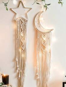 1/2 chiếc Vòng bắt giấc mơ thủ công | Vòng bắt giấc mơ bằng ren dệt | Trang trí tường | Trang trí nhà cửa, đám cưới, phòng khách, phòng ngủ, quà tặng ngày lễ | Phong cách Boho - Nhiều màu - Xem 1