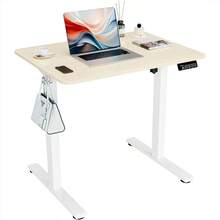 80*60CM + Woodgrain Top + White Legs