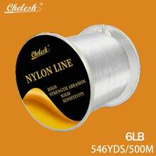 Chelesh 500米/546码高品质单丝尼龙钓鱼线，适用于海钓、淡水钓鱼（台湾地区），多种强度可选，经久耐用，结实可靠，可作为钓鱼礼品、圣诞装饰线或珠宝DIY串珠线。 - 彩色 - 查看 30