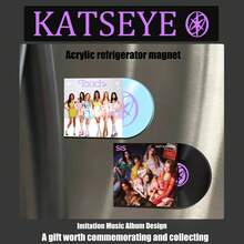 KATSEYE，KPOP 风格亚克力冰箱贴，Katseye 亚克力冰箱贴，世界女子组合，Manon、Sophia、Daniela、Lara、Megan、Yoonchae，送给朋友的特别礼物，可爱有趣的亚克力冰箱贴，装饰性白板和冰箱贴，可爱的办公室和厨房配件，用于家居装饰。 - 彩色 - 查看 2
