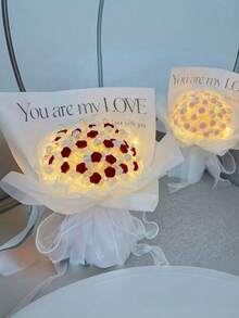 21/33 باقة وردة عيد الحب DIY، وردات اللؤلؤ، عبوة مواد DIY يدوية، وردات يدوية بسيطة للحمل، هدايا إبداعية لعيد الحب، باقات زهور للحمل في الأعراس، هدايا عيد ميلاد، ديكور زهور اصطناعية