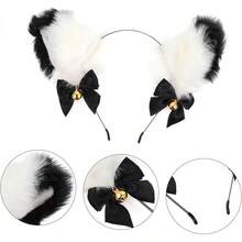 FOMIYES Diadema Con Orejas De Gato Diadema De Gato Esponjoso Cosplay a Del Favor De Partido De Cosplay as Con Orejas De Tela Perder - 3x2 piezas - Ver 9
