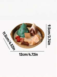 1pc Creative Coconut Bowl Christmas Candle Set, Variety Of Styles Candles, Scented Candles, Smokeless Candles, Cute Candles, Gifts, Souvenirs, Christmas Gifts, Winter Gifts, For Home Decor, Room Decor, Tabletop Decoration - Multicolor - View 7