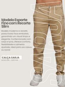 Men's Twill Pants Kit Men's Pants With Lycra Elastane - 灰色 - 米色 - 查看 7