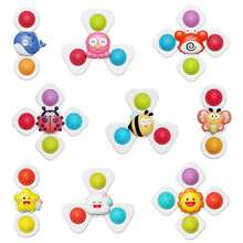 一套卡通婴儿旋转玩具，洗澡玩具，减压玩具，手指锻炼玩具 - 彩色 - 查看 6