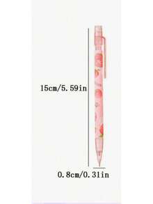 0.5mm Automatic Pencil With Eraser, No Lead Refill Needed, Cute Design, Suitable For Students, Children, School, Office, Teaching, Etc. (Random Style), Back To School Essential - Multicolor - View 4