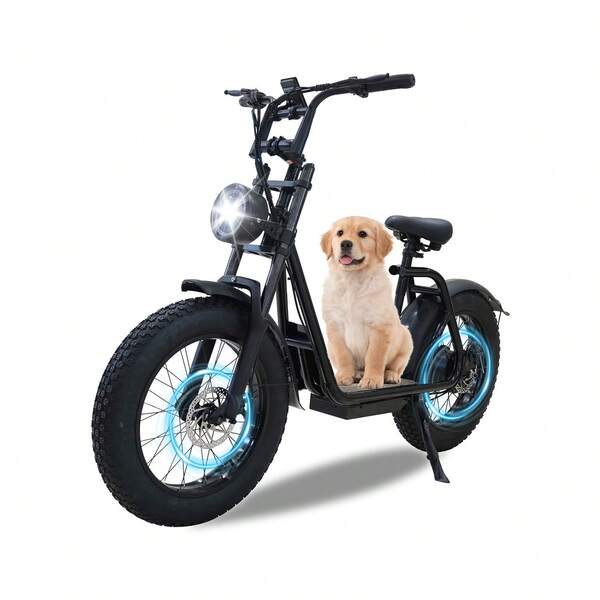 Adult Electric Scooter 500W Motor 31Mi Range 20" Solid Tyres Puncture-Proof 120KG Load Capacity 25km/H Speed Folding Design Black