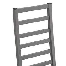 Set Of 4 Metal Dining Chairs, Steel Legs And PU Leather Seats, High Back Armless Dining Chairs, For Kitchen, Living Room, Black - Grey + 2Seat - View 9