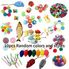 Bộ đồ chơi cho mèo 10/20 món hỗn hợp. Bao gồm nhiều loại đồ chơi hình bóng và bằng nhựa, hoàn hảo cho nhiều chú mèo chơi cùng nhau. Mang đến những trải nghiệm khác nhau cho những chú mèo yêu quý của bạn mỗi ngày. Màu sắc, kiểu dáng, hình dạng và kích thước được giao ngẫu nhiên. - Nhiều màu - Xem 4