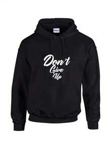 COOL GRAPHIC HOODIE, Don't G Up, Make A Statet With This Inspirational And Comfortable Hoodie Encourage Yours,Autumn/Winter Hoodie Autumn Set - 款式25 - 查看 1