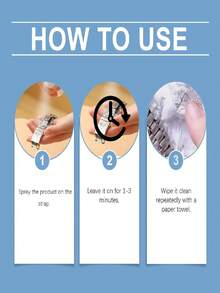 JUE FISH 100ML Watchband Cleaning Spray Daily Cleaning Metal Watchband Stainless Steel Ring Dial Care Agent - Multicolor - View 5