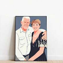 Tranh chân dung phẳng, Tranh minh họa theo yêu cầu, Ảnh cá nhân hóa, Tranh minh họa ảnh, Chân dung cá nhân, Quà tặng cho bạn trai, Quà tặng cho bạn gái, Quà tặng gia đình, Trang trí phòng khách - Nhiều màu - Xem 8