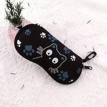 1pc Black Cat Pattern Eyeglass Case, Soft & Durable Neoprene Glasses Pouch, Scratch-Resistant Protective Sleeve, Compact & Portable, Storage & Protection, Suitable For Travel, Daily Use, Outdoor Activities, Unisex Fashion Accessory - Multicolor - View 6