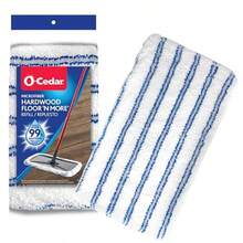 O-Cedar Hardwood Floor 'N More Microfiber Mop Refill - 藍白 - 查看 2