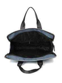 1pc 32cm*9cm*35cm Briefcase Laptop Bag, Fashionable Casual Solid Color Backpack, Multi-Color Options, Nylon Material, Zipper Closure, Suitable For Men's Daily Commute, Work, Carrying Laptop, Business - Multicolor - View 11