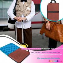 Masteymoh Small Foldable Seat Cushion 09-Inch Thick, 14 X 96 Inches Portable Cooling Gel Seat Cushion For Pressure Relief, Light Seat Cushion For Travel Seat Cushion, Foldable For Easier Storage - ColorC - 查看 8