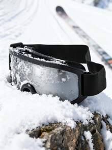 Mountain Snow UV Protection Goggles, Hiking Snow Outdoor Minimalist Versatile Snow Goggles - White Frame White Mercury - View 4