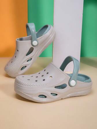 Kids Breathable Comfortable Soft Slip-On Sandals, Dual-Layer Cushioned, Non-Slip, Suitable For Indoor/Outdoor, Beach Play, Lightweight EVA Classic Sandals For Boys And Girls