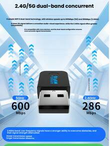 USB无线网卡驱动程序免费WiFi6网卡WiFi信号接收器电脑网卡300M