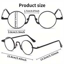 Fashion Metal Round Frame Unisex Glasses, Retro High Definition Gold Silver Reading Glasses, Not Tiring, Comfortable To Wear, Corrects Presbyopia, Reading Accessories, Fashion Glasses, Retro Design, Durable Structure, Lightweight Frame, Unisex Glasses, Corrects Vision, Adults, Book Lovers, Night Driving Glasses, Reading Glasses With Designer Box,  Glasses Latest Product, Prescription Glasses, High - 銀色 - 查看 4