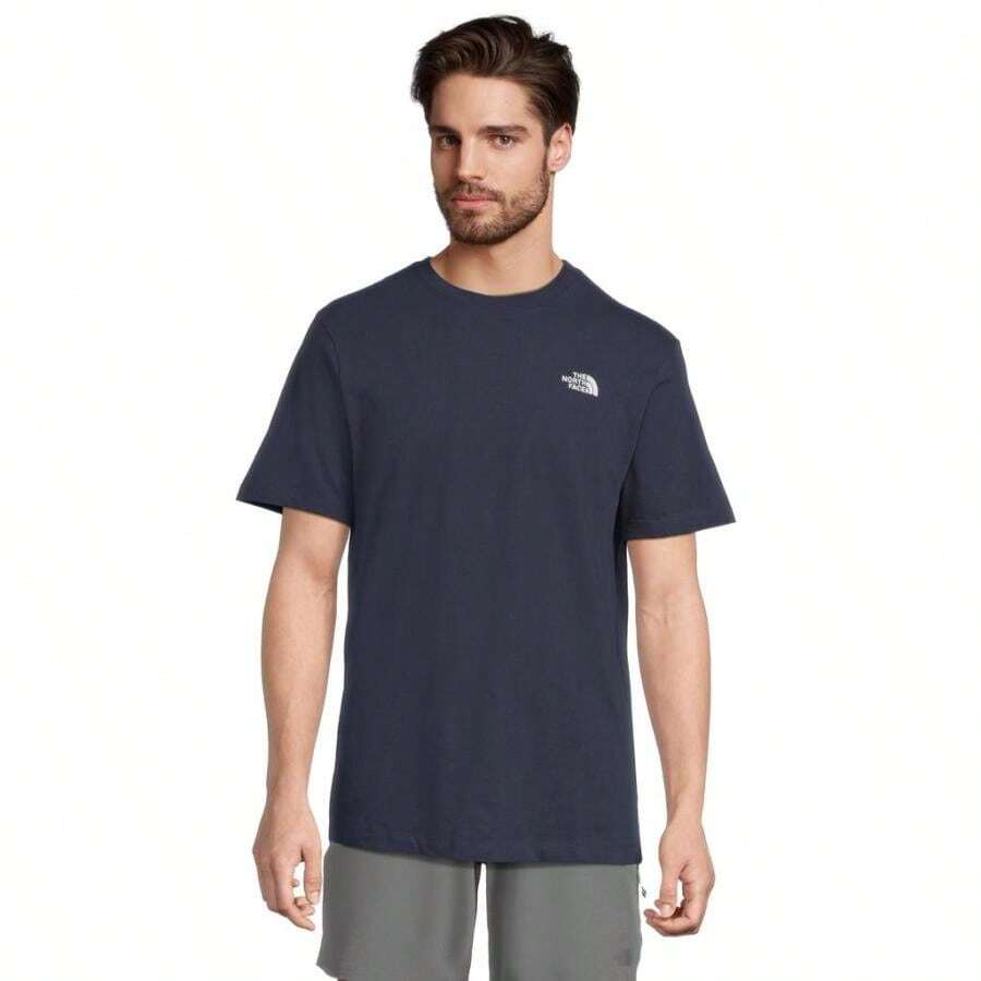 The North Face Evolution Simple Dome Regular Short Sleeve Tee | | Men Sports Tees & Tanks - Summit Navy - View 1