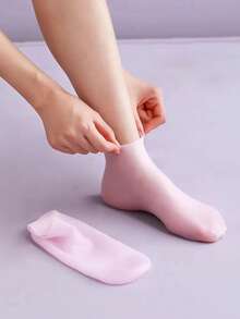 1pair Silicone Gel Moisturizing Socks For Foot Care, Prevent Cracking,Remove Dead Skin,Protective And Elastic Foot Care Socks-Halloween,Christmas,Fall,Winter, Supplies, - Multicolor - View 9