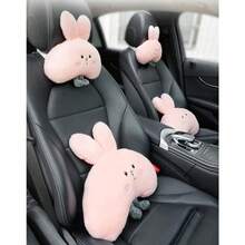 Cute Bunny Lumbar Support Pillow For Car Back Support CushionOffice Desk Chair White Bunny - WhiteBunnyWaistPillow1pcs - View 4